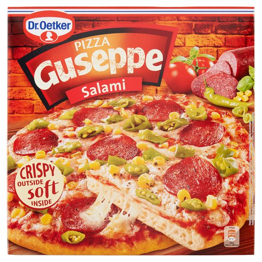 Dr. Oetker Guseppe gyorsfagyasztott pizza szalámival 380 g