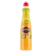 Piroska Fitt Light Citrus Mix gyümölcsszörp lime ízesítéssel, édesítőszerekkel és C-vitaminnal 0,7 l