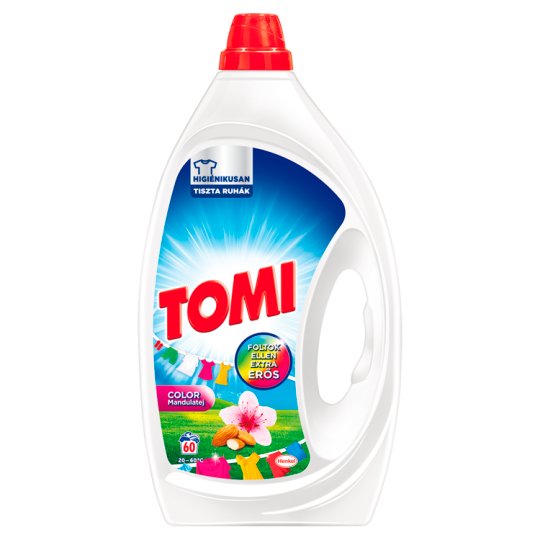 Tomi Max Power Color Mandulatej mosószer színes textíliákhoz 60 mosás 3 l