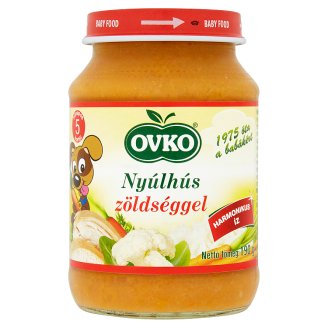 Ovko glutén- és tejszármazékmentes nyúlhús zöldséggel bébiétel 5 hónapos kortól 190 g