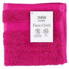 Tesco Home Raspberry Color Face Cloth 30 cm x 30 cm