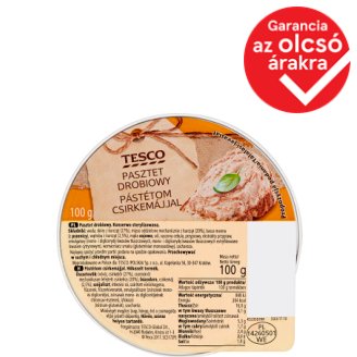 Tesco pástétom csirkemájjal 100 g
