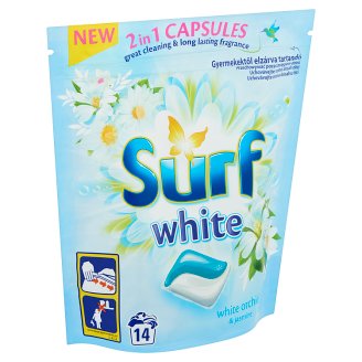 Surf White White Orchid & Jasmine mosókapszula 14 mosás 337 g