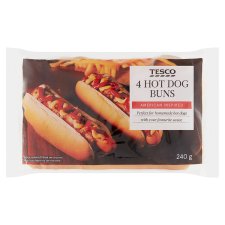 Tesco Hot-Dog Buns 240 g