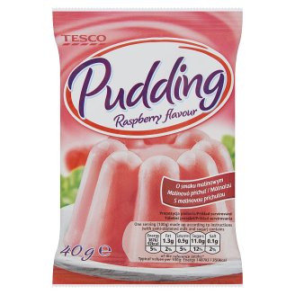 Tesco málnaízű pudingpor 40 g