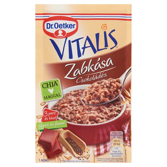 Dr. Oetker Vitalis csokoládés zabkása alappor 60 g