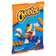 Cheetos Spirals sajtos & ketchupos ízesítésű kukoricasnack 30 g