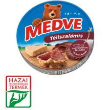 Medve Spreadable Processed Semi-Fat Cheese with Winter Salami 8 x 17,5 g (140 g)