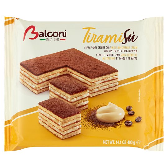 Balconi Tiramisú sütőipari cukrásztermék tiramisu ízesítéssel 400 g