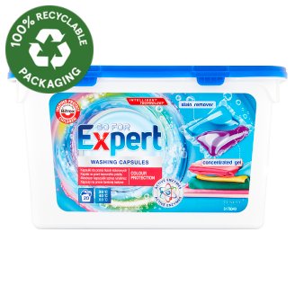 Go for Expert mosószer kapszulák színes ruhákhoz 20 mosás 490 ml
