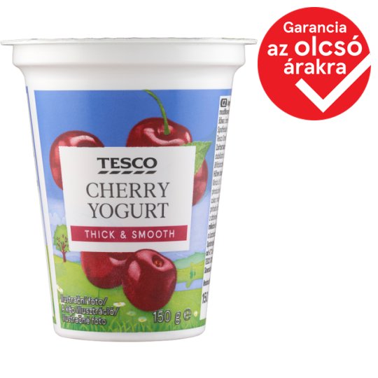 Tesco cseresznyés joghurt 150 g