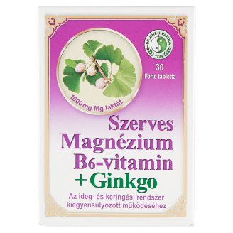 Dr. Chen Patika Magnézium B6 Ginkgo Forte tabletta 30 db 33,6 g