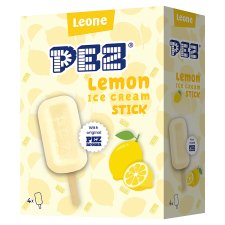 Leone PEZ Lemon Flavour Ice Cream  4 x 80 ml (320 ml)