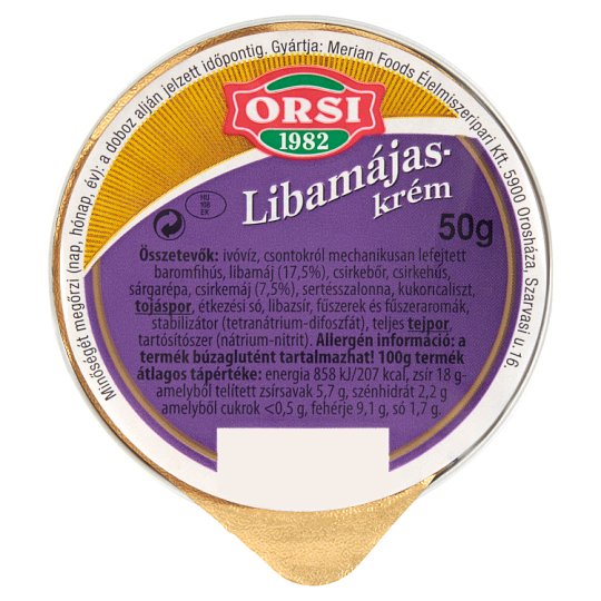 Orsi libamájaskrém 50 g