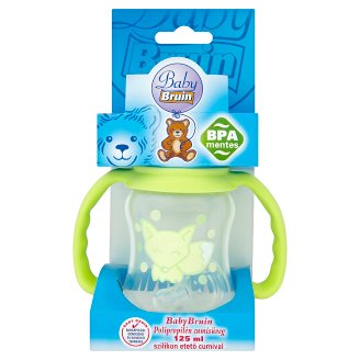Baby Bruin 125 ml-es cumisüveg szilikon etetőcumival 0-6 hónapos korig