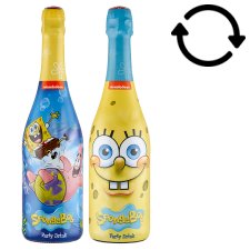 Nickelodeon SpongeBob Party Drink Banana-Flavored Carbonated Soft Drink 750 ml