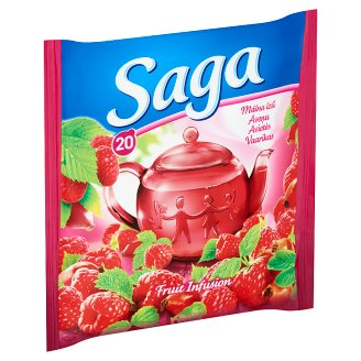 Saga málna ízű gyümölcstea 20 filter