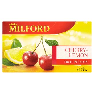 Milford cseresznye-citrom ízű gyümölcstea 20 filter 50 g
