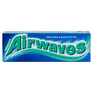Airwaves Menthol & Eucalyptus drazsé cukormentes rágógumi 14 g