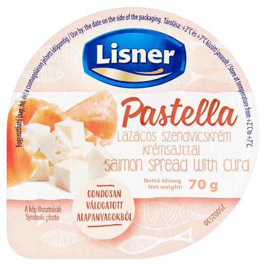 Lisner Pastella lazacos szendvicskrém krémsajttal 70 g