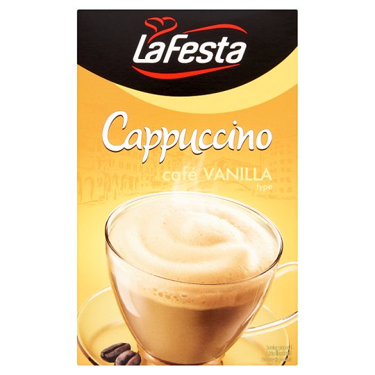 La Festa Cappuccino vanília ízű instant kávéitalpor 10 db 125 g