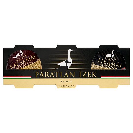 Liba- és kacsamáj pástétom 3 x 50 g