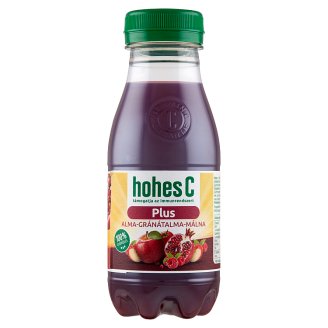Hohes C Plus+ Vas 100%-os alma-gránátalma-málna vegyes gyümölcs-zöldséglé 0,25 l