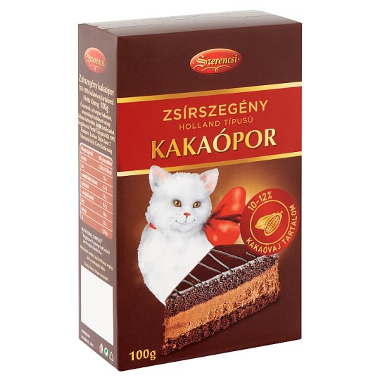 Szerencsi holland típusú zsírszegény kakaópor 100 g