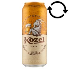 Velkopopovický Kozel Premium Lager minőségi világos sör 4,6% 0,5 l