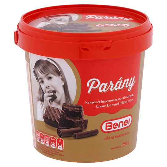 Benei Parány kakaós ét bevonómasszával mártott, kakaós krémmel töltött ostya 350 g