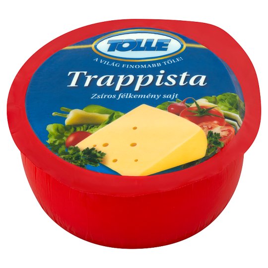 Tolle zsíros, félkemény trappista sajt egész. 