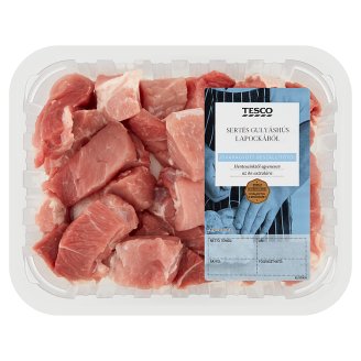 Tesco friss sertés gulyáshús 20% zsírtartalommal 0,500 kg