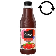 Cappy Strawberry Mix Fruit Drink with Fruit Juice and Fruit Puree with Sugar and Sweeteners 1 l