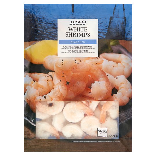 Tesco gyorsfagyasztott, blansírozott garnéla 400 g