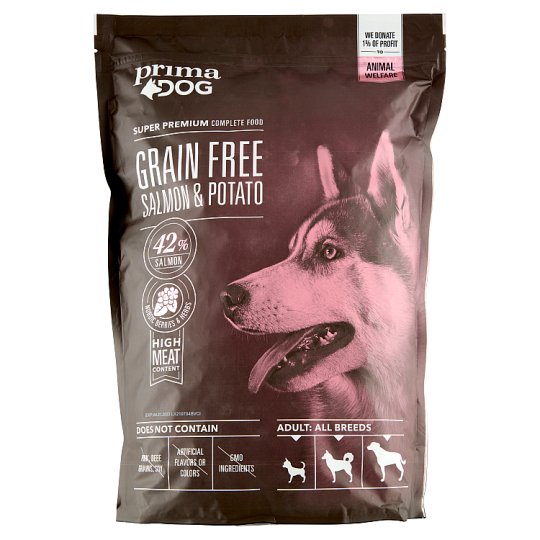 Prima Dog Salmon & Potato Grain Free Complete Food for Adult Dogs of