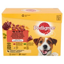 Pedigree Vegyes Válogatás nedves eledel felnőtt kutyáknak zöldséggel aszpikban 40 x 100 g (4 kg)