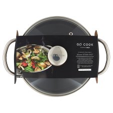 Go Cook 20 cm Stainless Steel Belly Stock Pot
