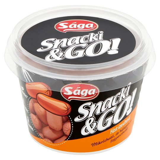 Sága Snacki & Go! füst ízesítésű pulykahúsból készült termék 140 g