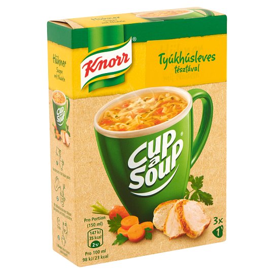 Knorr Cup a Soup tyúkhúsleves tésztával 3 x 9 g