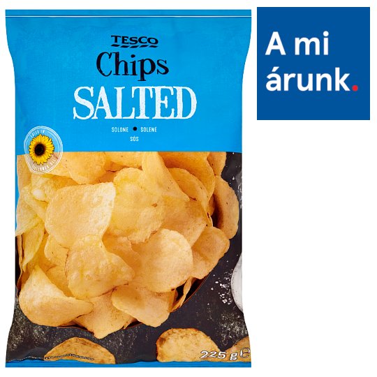 Tesco sós burgonyachips 225 g