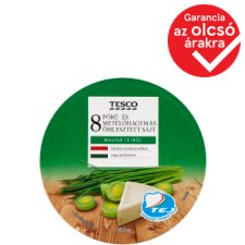 Tesco Processed Cheese with Leek and Chives 8 pcs 140 g