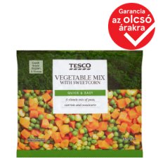 Tesco Quick-Frozen Vegetable Mix with Sweetcorn 450 g