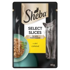 Sheba Select Slices Complete Wet Pet Food for Adult Cats with Chicken in Gravy 85 g