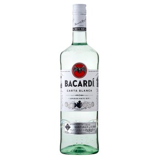 Bacardi Carta Blanca rum 37,5% 1 l