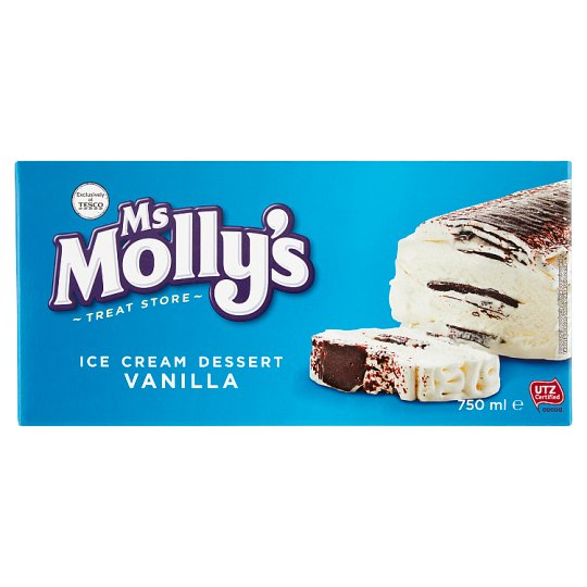 Ms Molly's Vanilla Ice Cream Dessert 750 ml Tesco Groceries