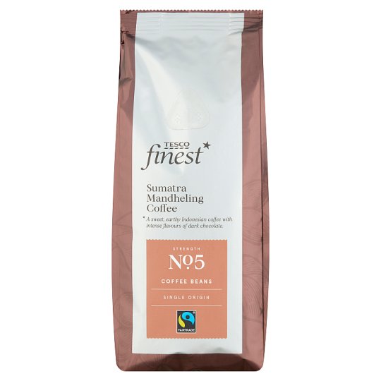 Tesco Finest Sumatra Mandheling Coffee pörkölt, szemes kávé 227 g
