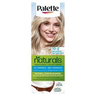Schwarzkopf Palette Permanent Naturals Color Creme ápoló krémhajfesték 10-2 szuper hamvasszőke (219)
