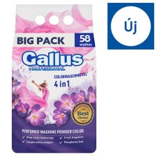 Gallus Professional Color mosópor színes szövetekhez 58 mosás 3,2 kg