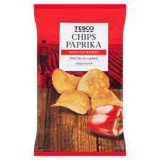 Tesco paprika ízű burgonyachips 150 g