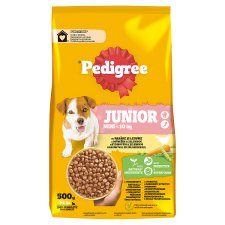 Pedigree Junior Mini teljes értékű szárazeledel kölyökkutyáknak baromfival és zöldségekkel 500 g